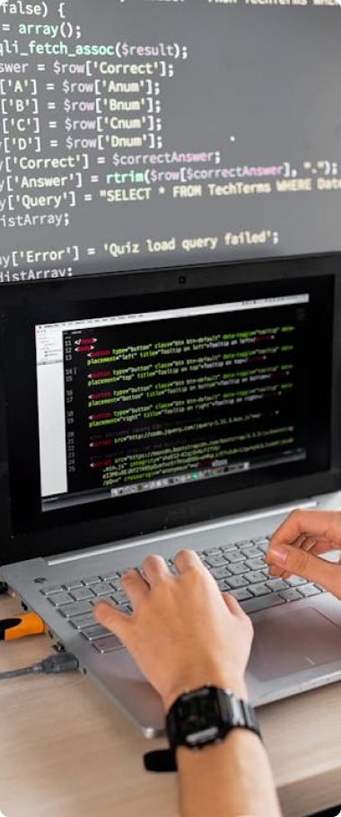 Developer coding